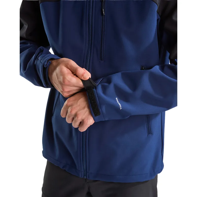 The North Face Mens Diablo Softshell Detachable Hood Jacket in Summit Navy / TNF Black-12