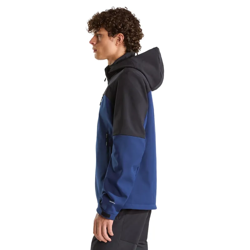 The North Face Mens Diablo Softshell Detachable Hood Jacket in Summit Navy / TNF Black-3