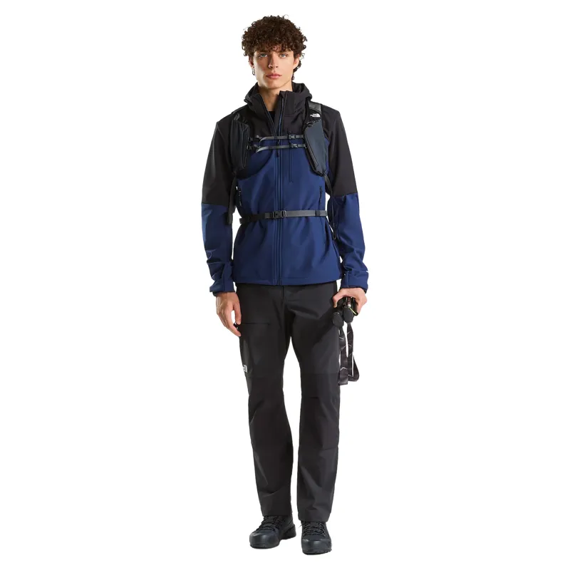 The North Face Mens Diablo Softshell Detachable Hood Jacket in Summit Navy / TNF Black-6