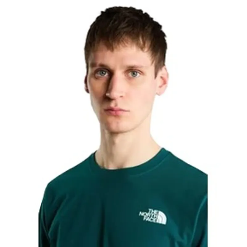The North Face Mens Mountain Sketch S/S Tee in Pacific Teal-4
