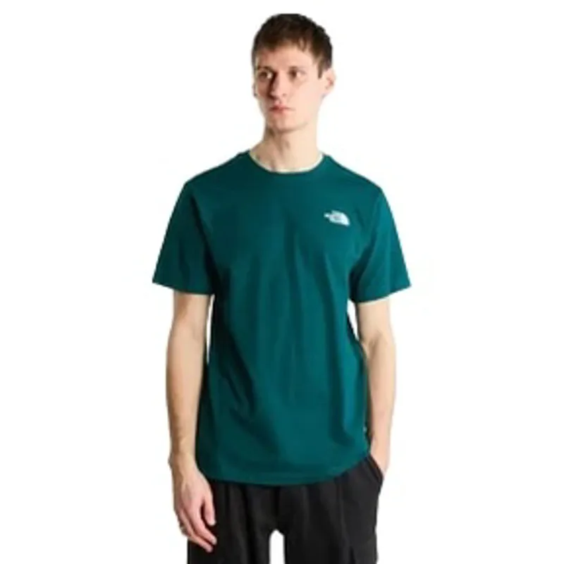 The North Face Mens Mountain Sketch S/S Tee in Pacific Teal-2