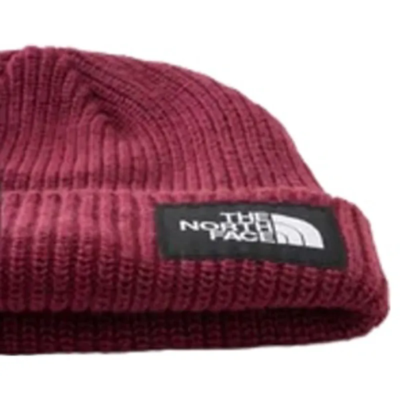The North Face Salty Lined Beanie in Burgundy Crush-2