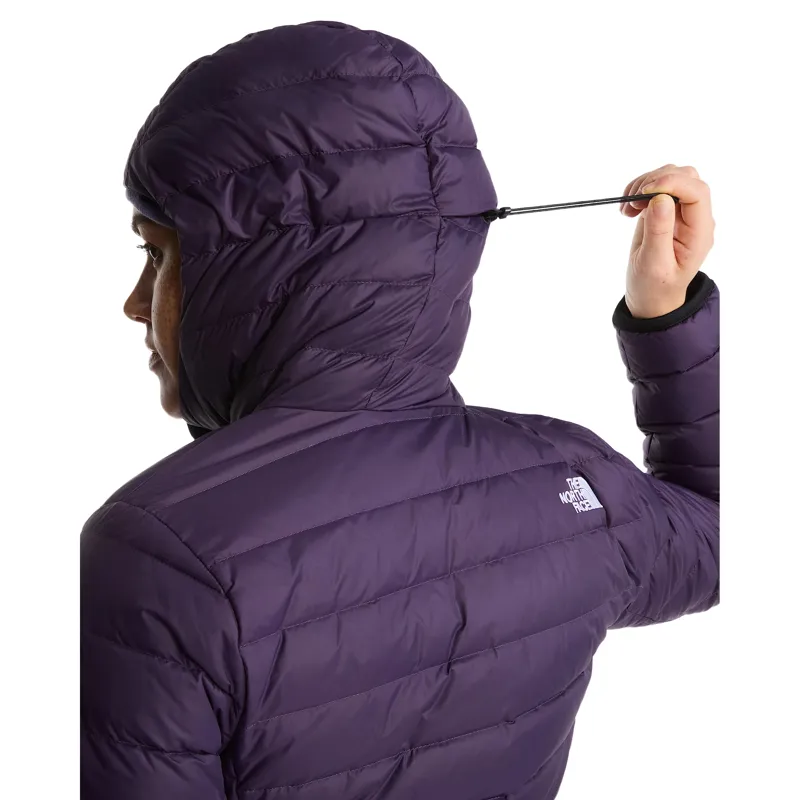 The North Face Women's Classic Down Hooded Jacket in Endless Dusk-2