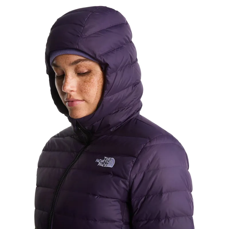 The North Face Women's Classic Down Hooded Jacket in Endless Dusk-8