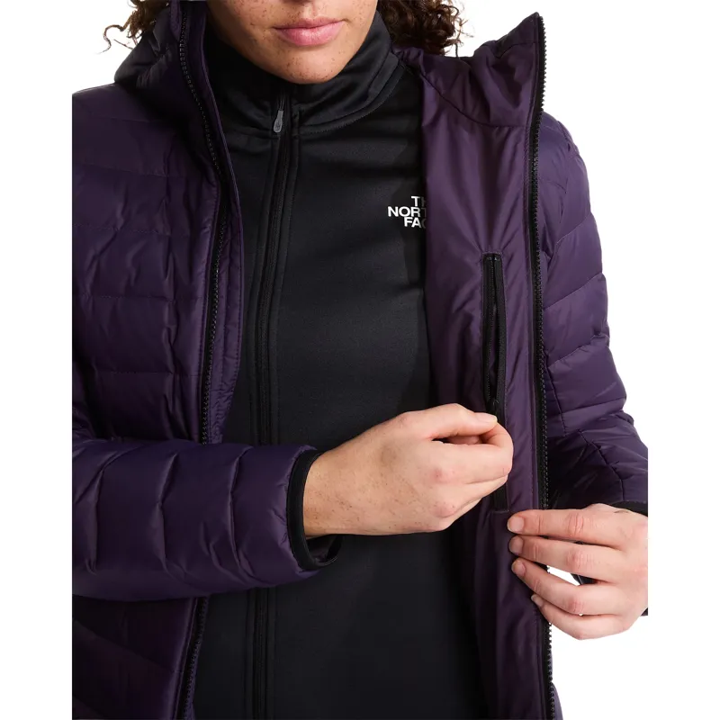 The North Face Women's Classic Down Hooded Jacket in Endless Dusk-1