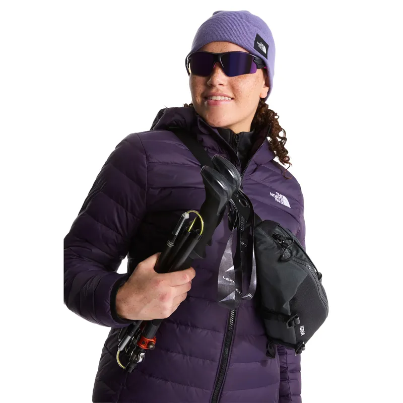 The North Face Women's Classic Down Hooded Jacket in Endless Dusk-3