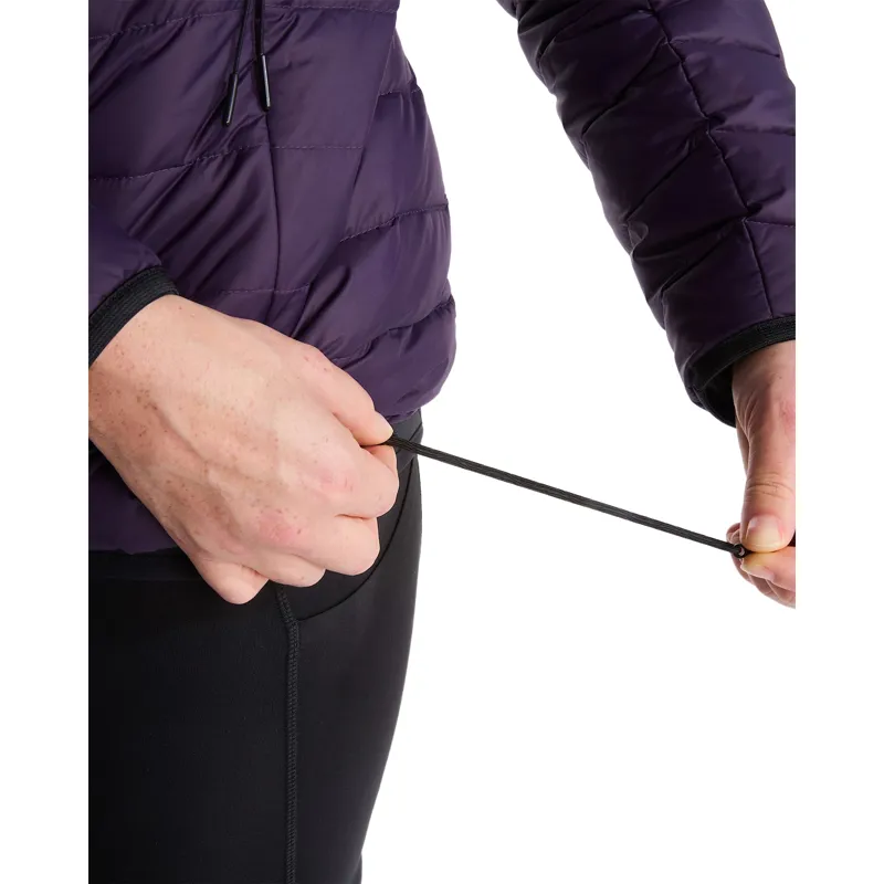 The North Face Women's Classic Down Hooded Jacket in Endless Dusk-4