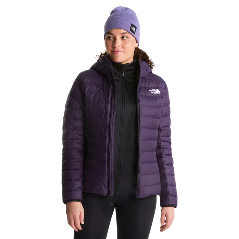 The North Face Women's Classic Down Hooded Jacket in Endless Dusk-11