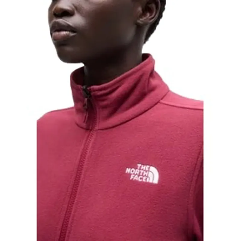 The North Face Women's Glacier Fleece Jacket in Burgundy Crush-4