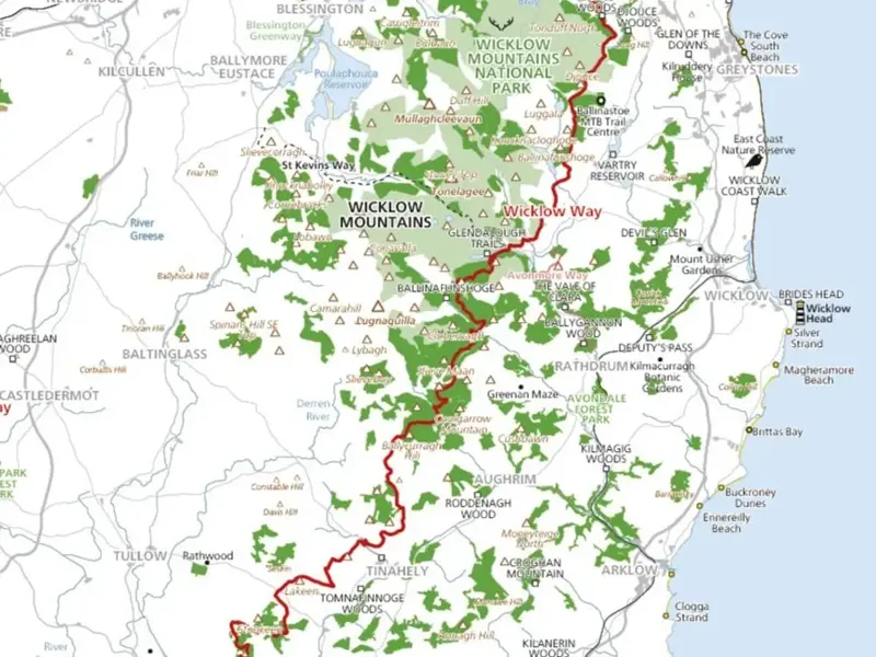 Three Rock Books The Adventure Map of Ireland Folding Map