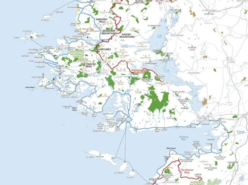 Three Rock Books The Adventure Map of Ireland Folding Map-2