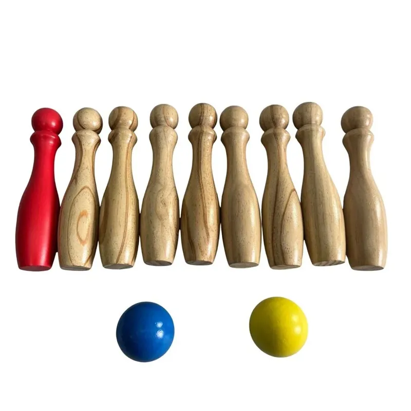 Toyfinity Wooden Bowling Set-2