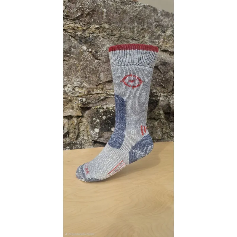 Trutrek Merino Walker Long in Polar Grid-1