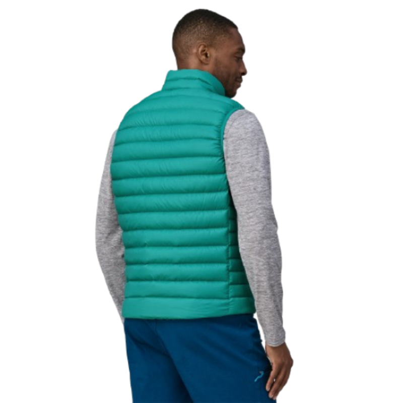 Patagonia Men's Down Sweater Vest in Subtidal Blue-2