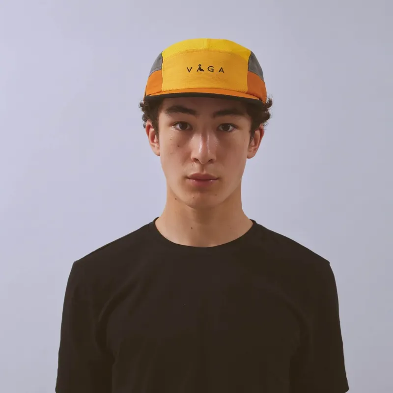 Vaga Club Cap Medium / Large in Yellow / Amber / Charcoal-4