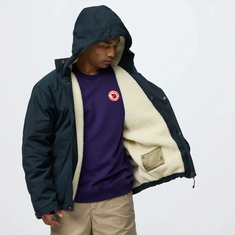 Fjallraven Mens Vardag G-1000 Pile Jacket in Green-2