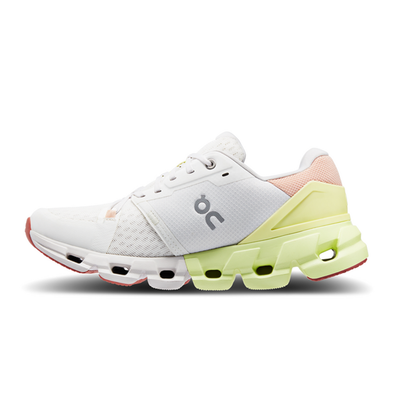 On Cloudflyer 4 Women's Shoes in White/Hay-3