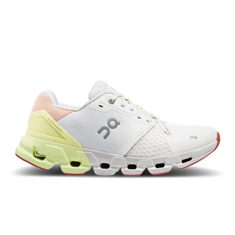 On Cloudflyer 4 Women's Shoes in White/Hay