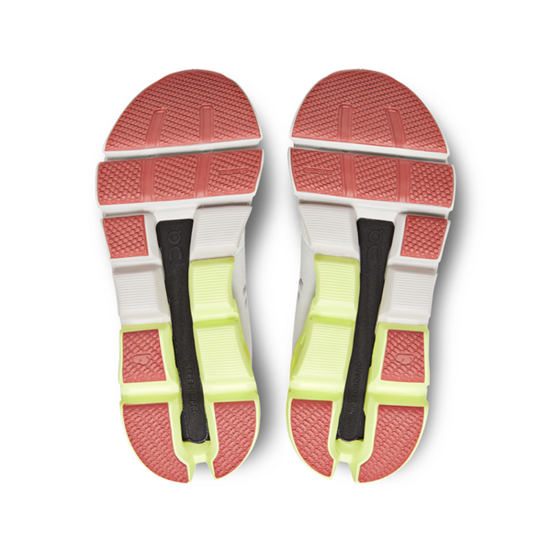 On Cloudflyer 4 Women's Shoes in White/Hay-2