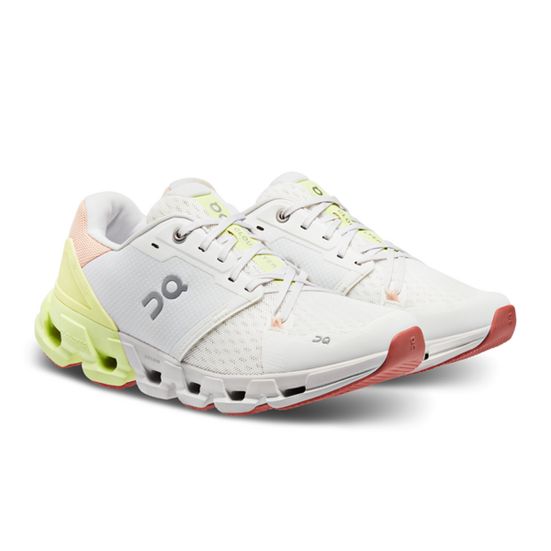 On Cloudflyer 4 Women's Shoes in White/Hay-5