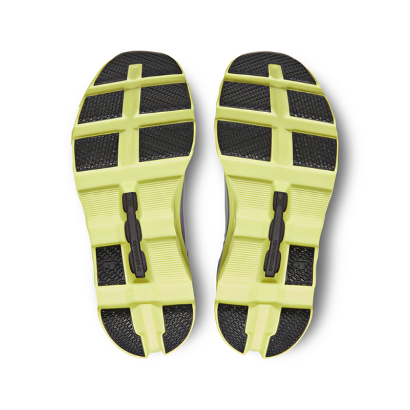 On Cloudmonster Women's Shoes in Nimbus/Hay-2