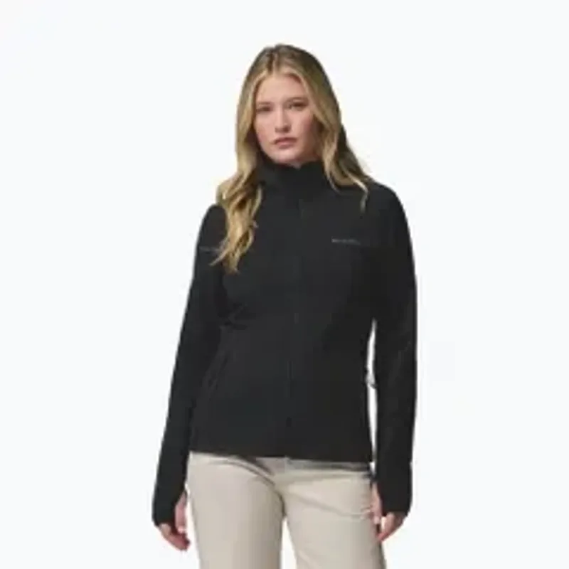 Columbia Womens Star Valley Hooded Full Zip Jacket in Black-9