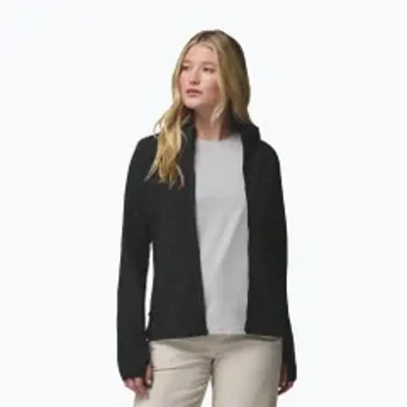 Columbia Womens Star Valley Hooded Full Zip Jacket in Black-10