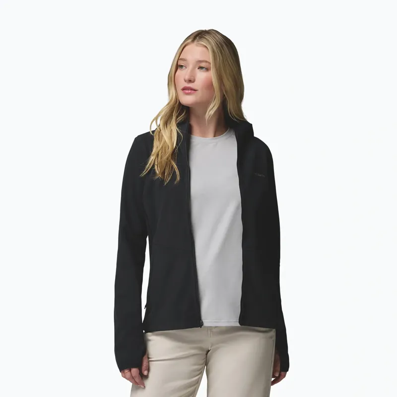 Columbia Womens Star Valley Hooded Full Zip Jacket in Black-2