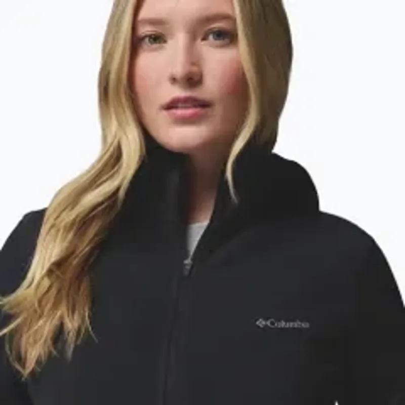 Columbia Womens Star Valley Hooded Full Zip Jacket in Black-13