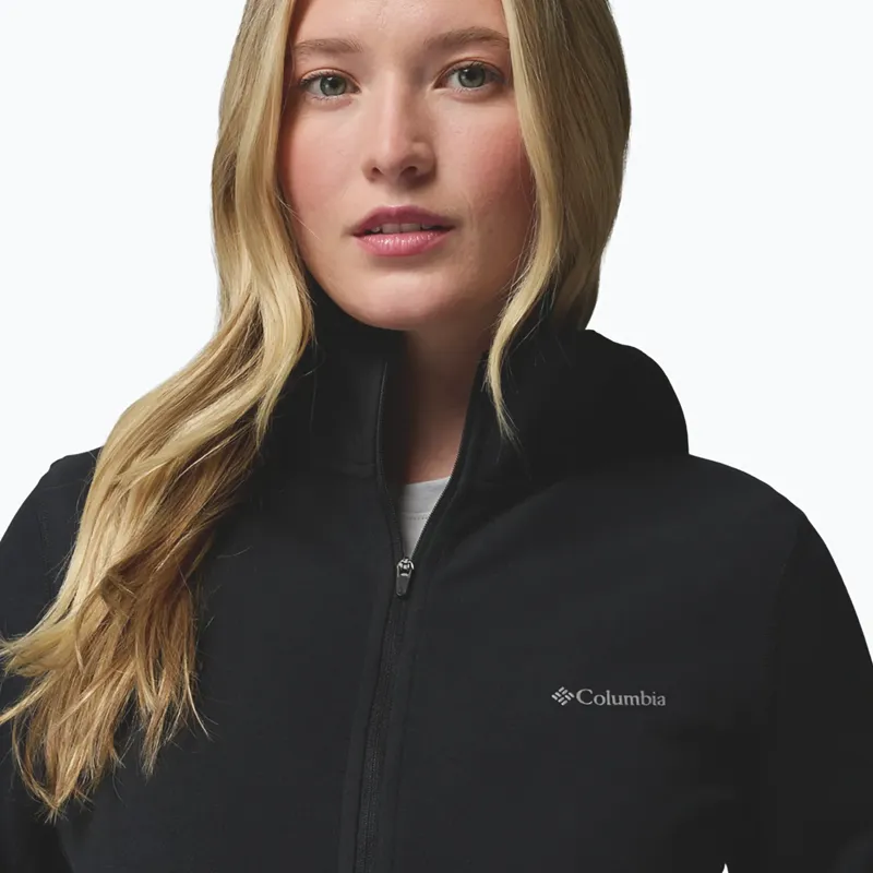 Columbia Womens Star Valley Hooded Full Zip Jacket in Black-5