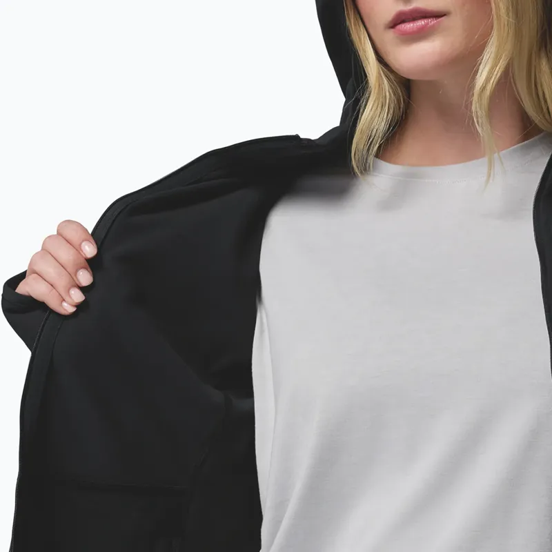 Columbia Womens Star Valley Hooded Full Zip Jacket in Black-8