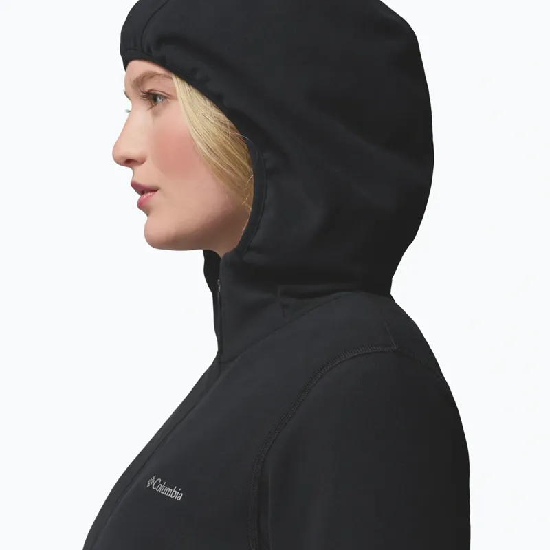 Columbia Womens Star Valley Hooded Full Zip Jacket in Black-7