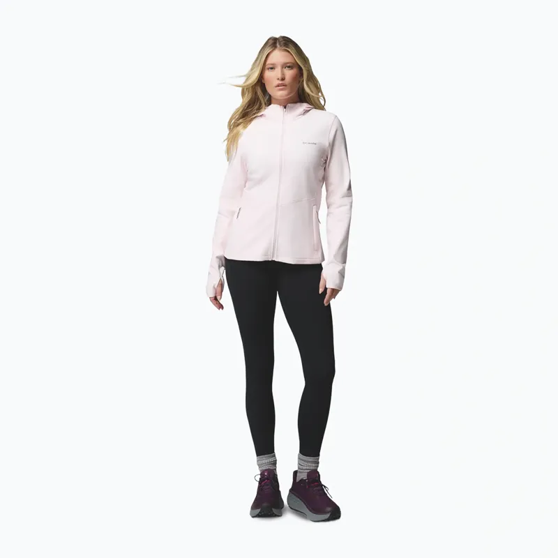 Columbia Womens Star Valley Hooded Full Zip Jacket in Powder Pink-3