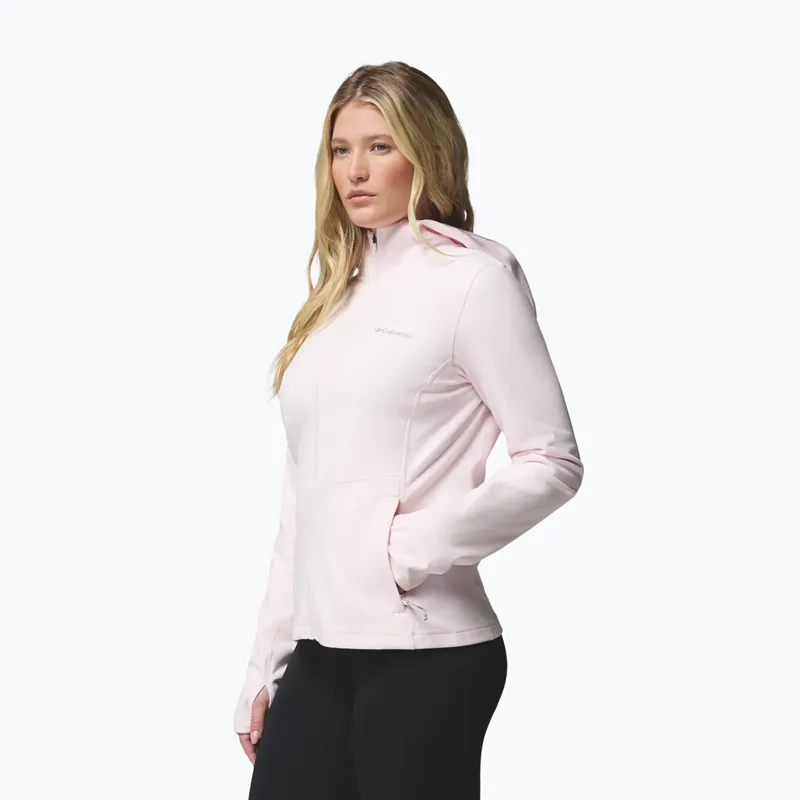 Columbia Womens Star Valley Hooded Full Zip Jacket in Powder Pink-5