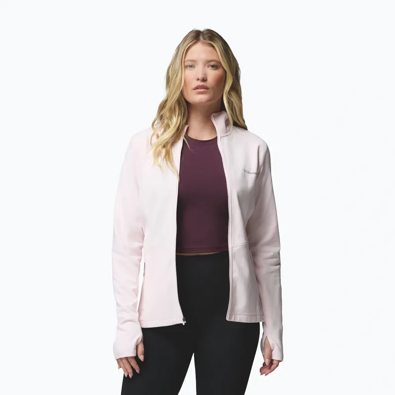 Columbia Womens Star Valley Hooded Full Zip Jacket in Powder Pink-6