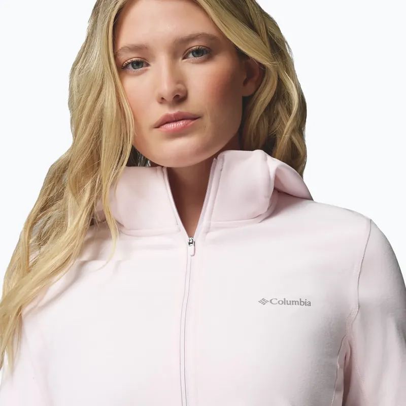 Columbia Womens Star Valley Hooded Full Zip Jacket in Powder Pink-7