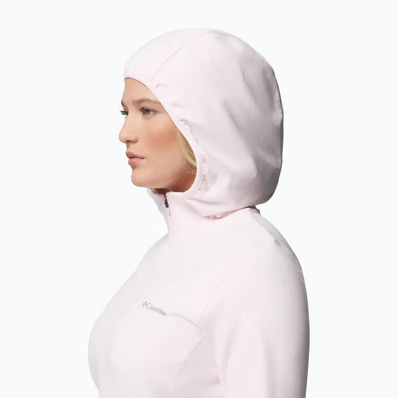 Columbia Womens Star Valley Hooded Full Zip Jacket in Powder Pink-8