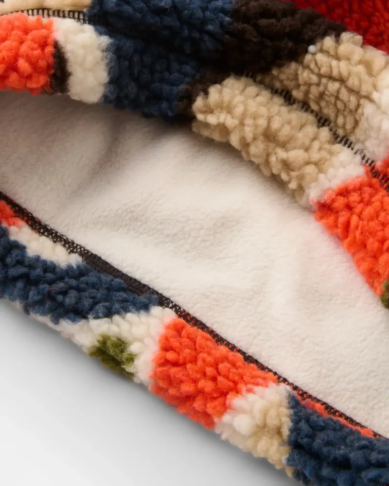 Passenger Mulled Sherpa Fleece Snood in Lost On Purpose Khaki-3