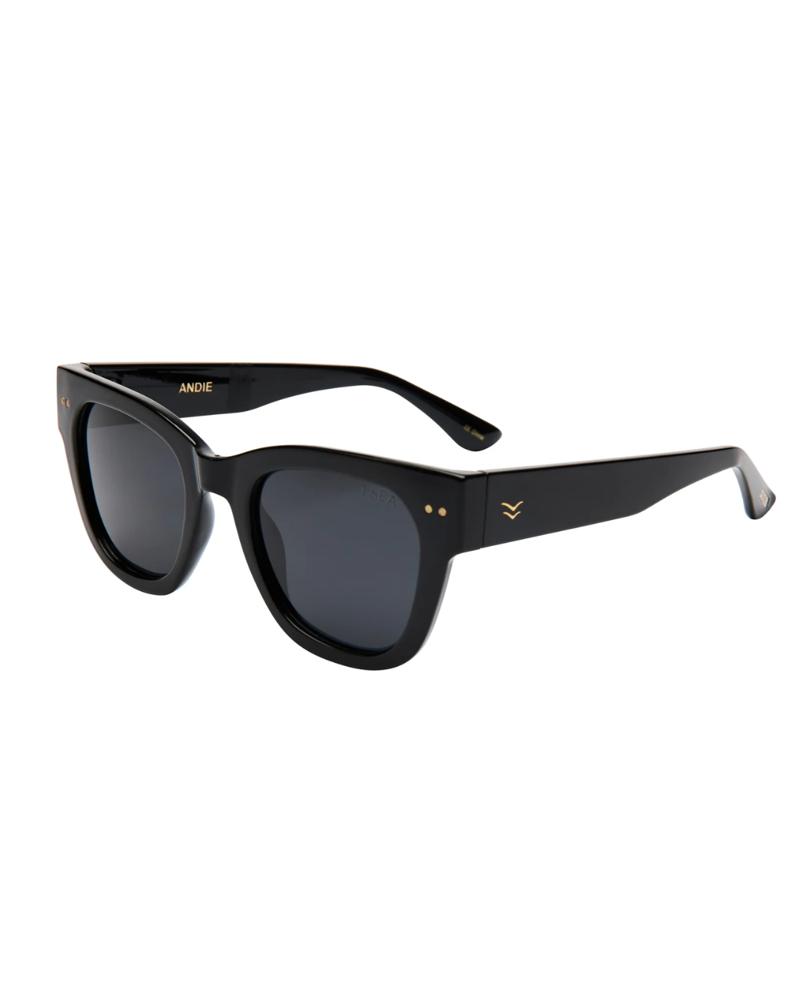 I-Sea Womens Andie in Black with Smoke Polarised Lens-1