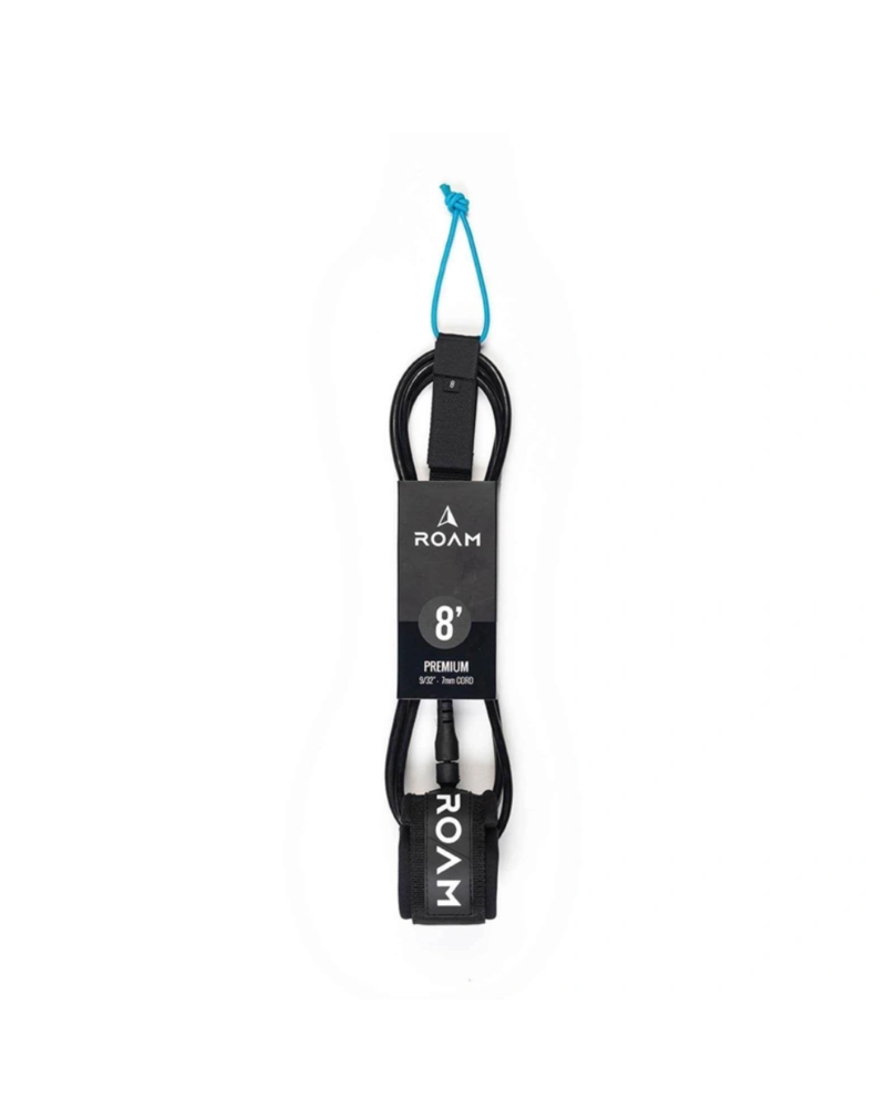 Roam Premium Leash 7MM Ankle in Black 8 Foot