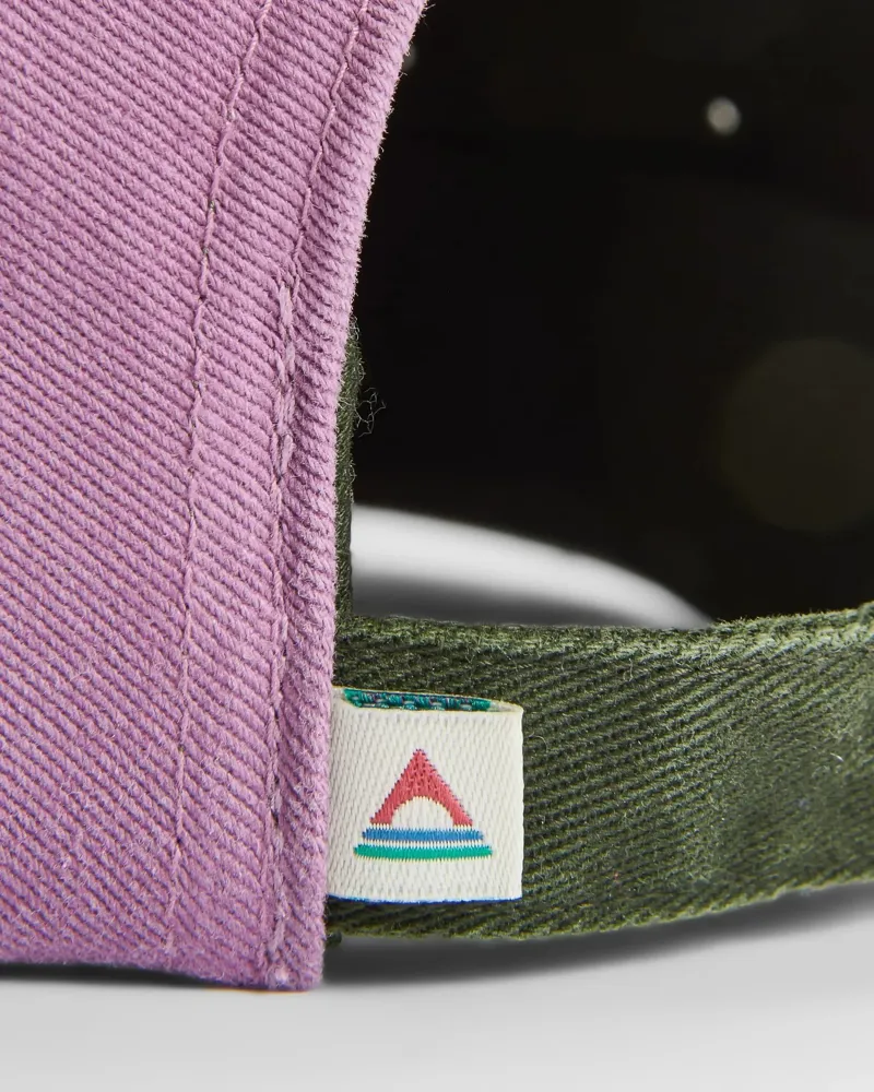 Passenger Fixie Organic 5 Panel Cap 2 in Grape Multi-4