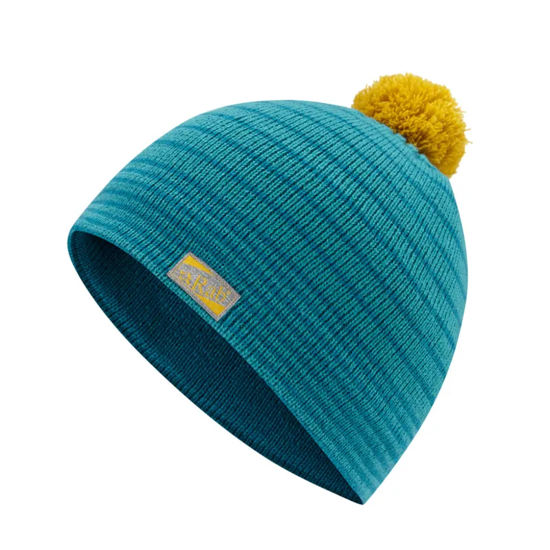 Rab Women's Grade Bobble Beanie  in Anthracite / Tasman