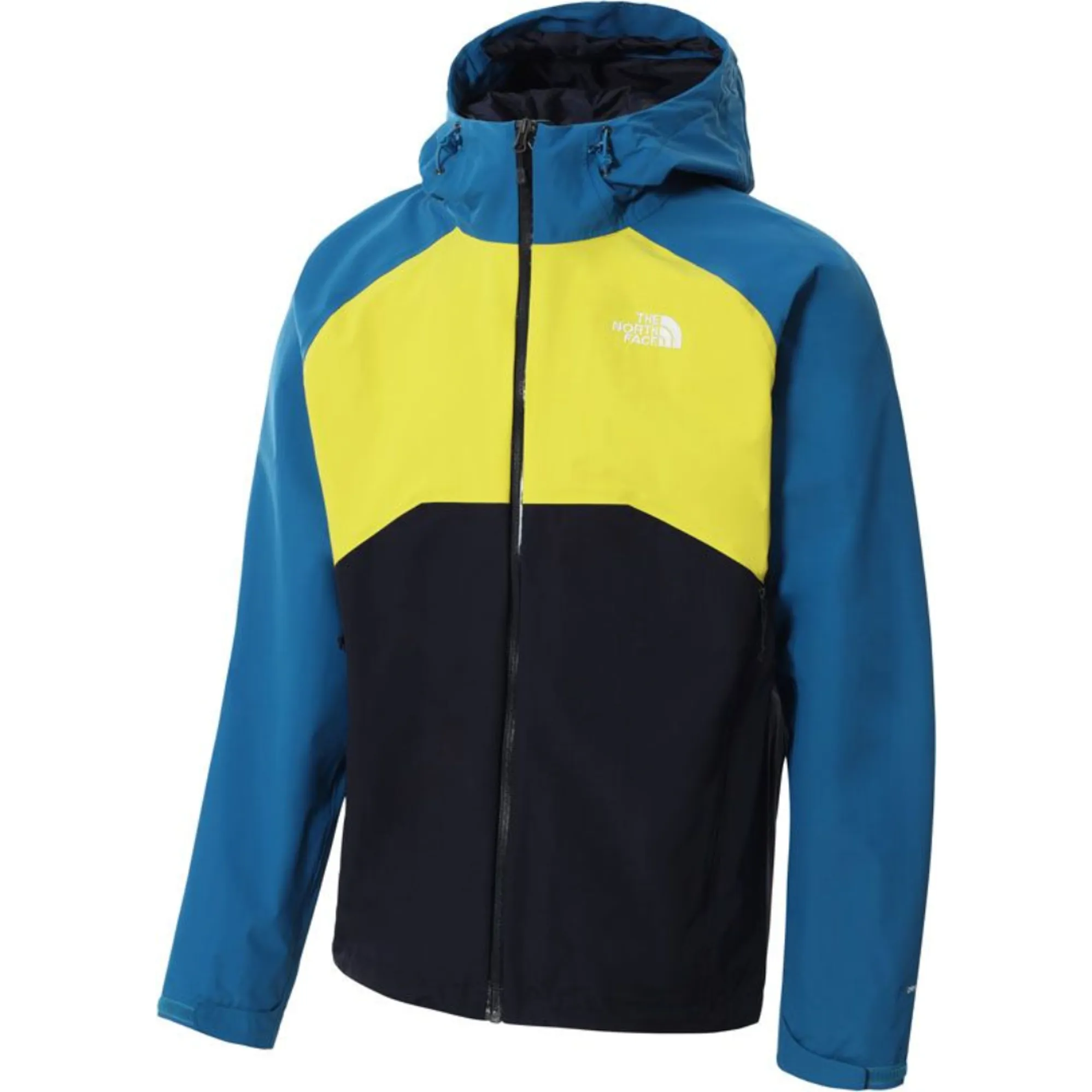 The North Face Men s Stratos Jacket Aviator Navy Acid Yellow