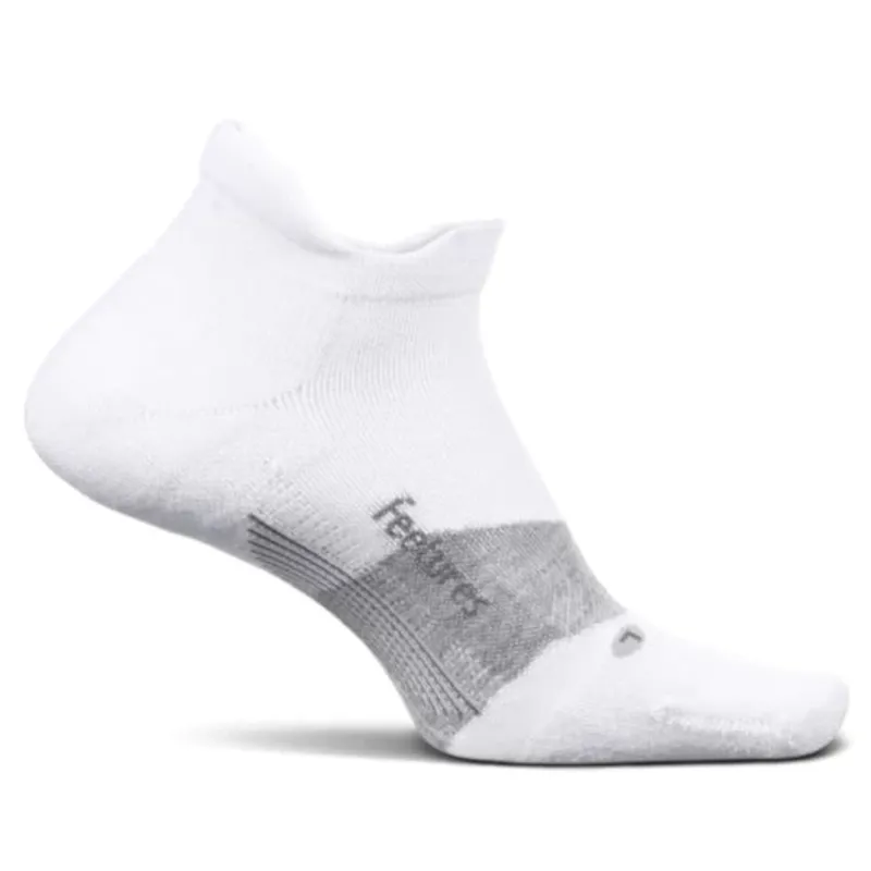Feetures Merino 10 Cushion No Show Tab in White