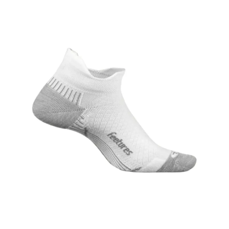 Feetures PF Relief Sock Light Cushion No Show Tab in White