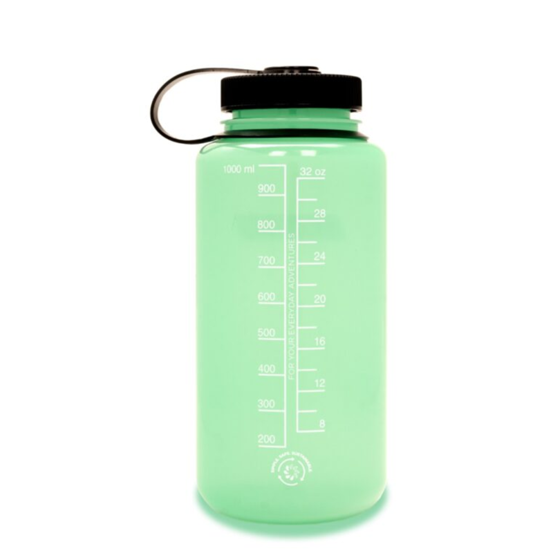Nalgene Wide Mouth 1L Tritan Sustain in Glow Green-1