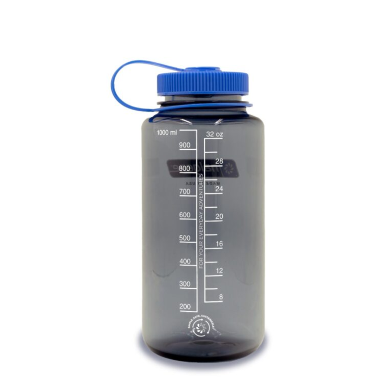 Nalgene Wide Mouth 1L Tritan Sustain in Gray-1