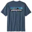 Patagonia Men's P-6 Logo Responsibili-Tee in Utility Blue