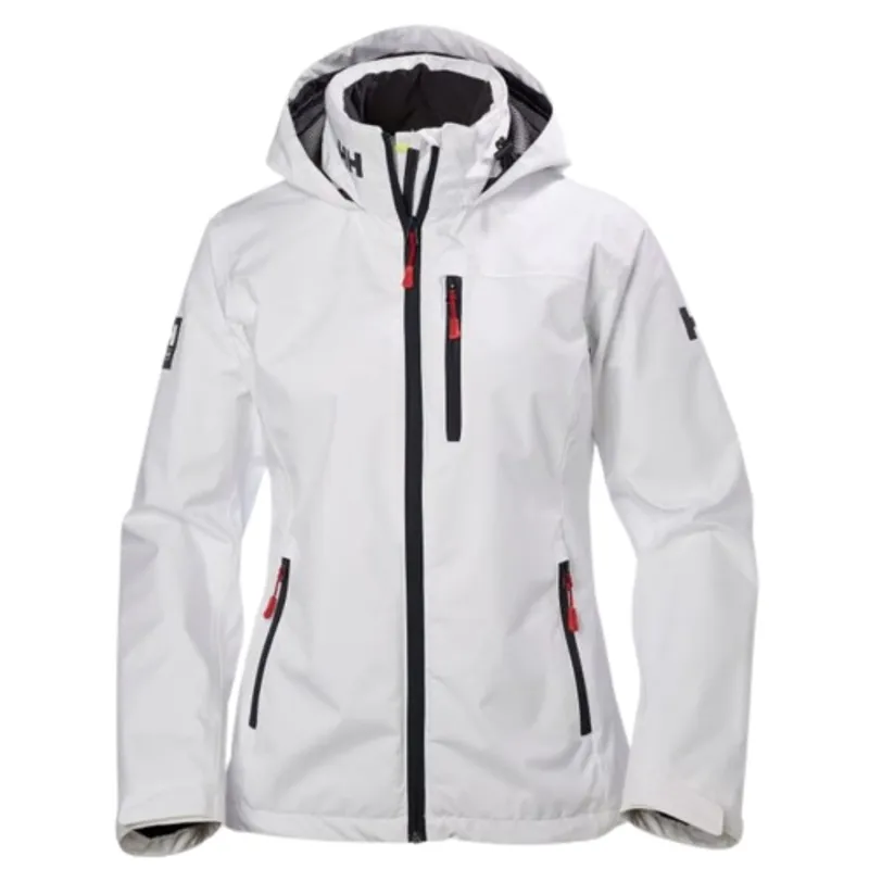 Helly Hansen Womens Crew Hooded Midlayer Jacket 2.0 in Grey Fog