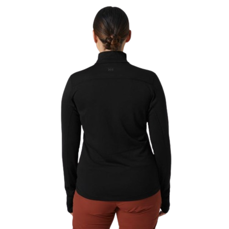Helly Hansen Womens Lifa Tech Lite 1/2 Zip in Black-1